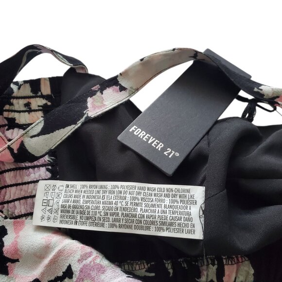 NWT FOREVER 21 FLORAL PRINT CROP TOP MED. - Picture 5 of 6